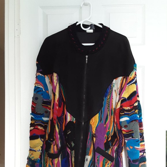Coogi sweater jacket bomber large - Picture 4 of 7